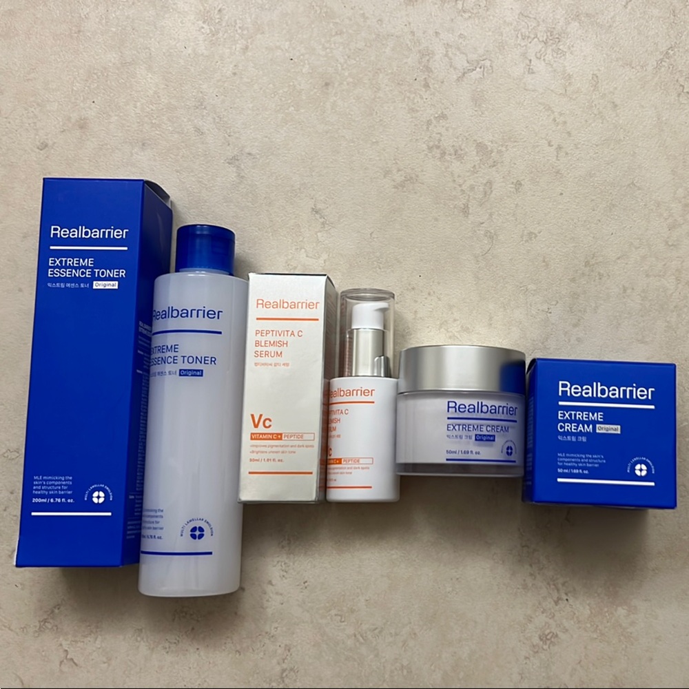 Skincare Set - Blue and White